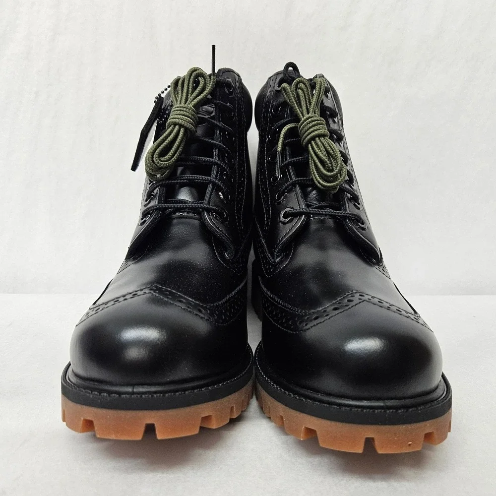 Timberland Premium 6 Inch Boot Waterproof Wingtip TB0A2A8VW02 Black Men Size 8.5
